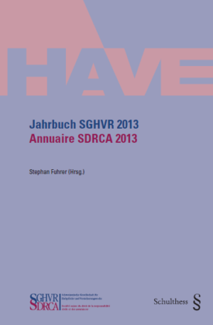 Jahrbuch SGHVR 2013 / Annuaire SDRCA 2013-0