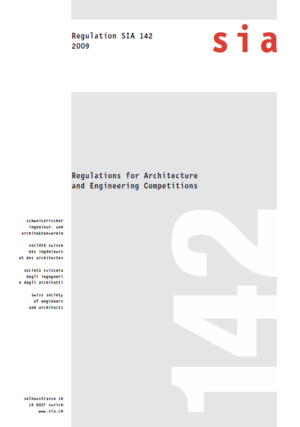 SIA 142 - Regulations for Architecture and Engineering Competitions-0
