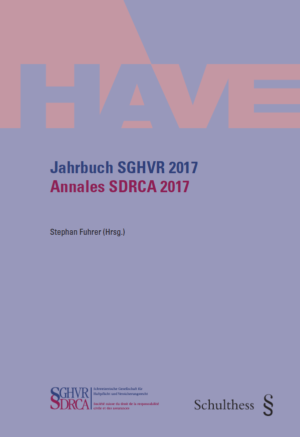Jahrbuch SGHVR 2017 / Annales SDRCA 2017-0