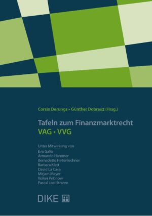 Tafeln zum Finanzmarktrecht: VAG/VVG