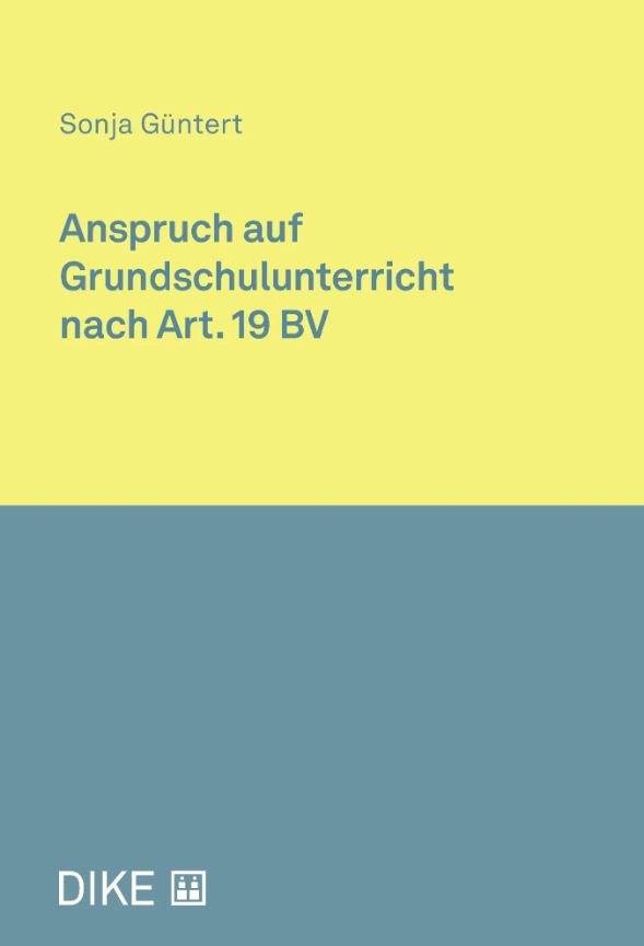 Anspruch auf Grundschulunterricht nach Art.19 BV