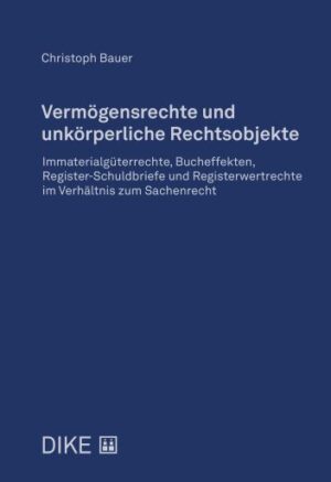 Vermögensrechte und unkörperliche Rechtsobjekte